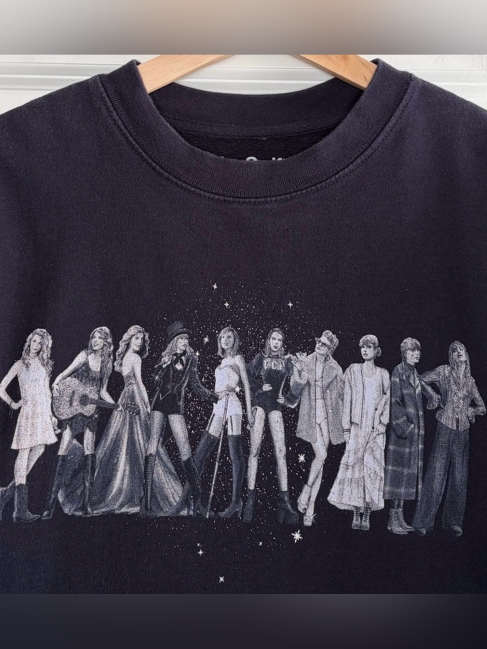Taylor Swift Eras Midnights Sweatshirt Navy Blue Official Merch Swiftie Size S
